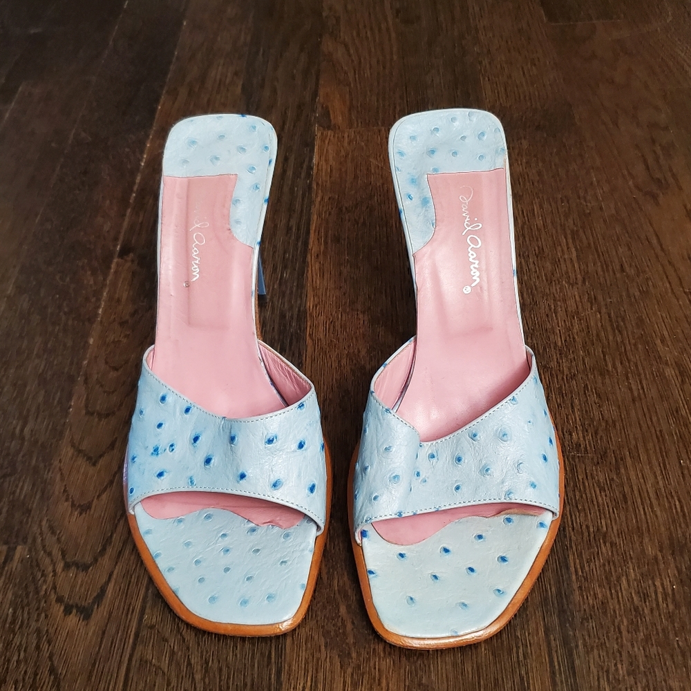 Blue Slide Heels